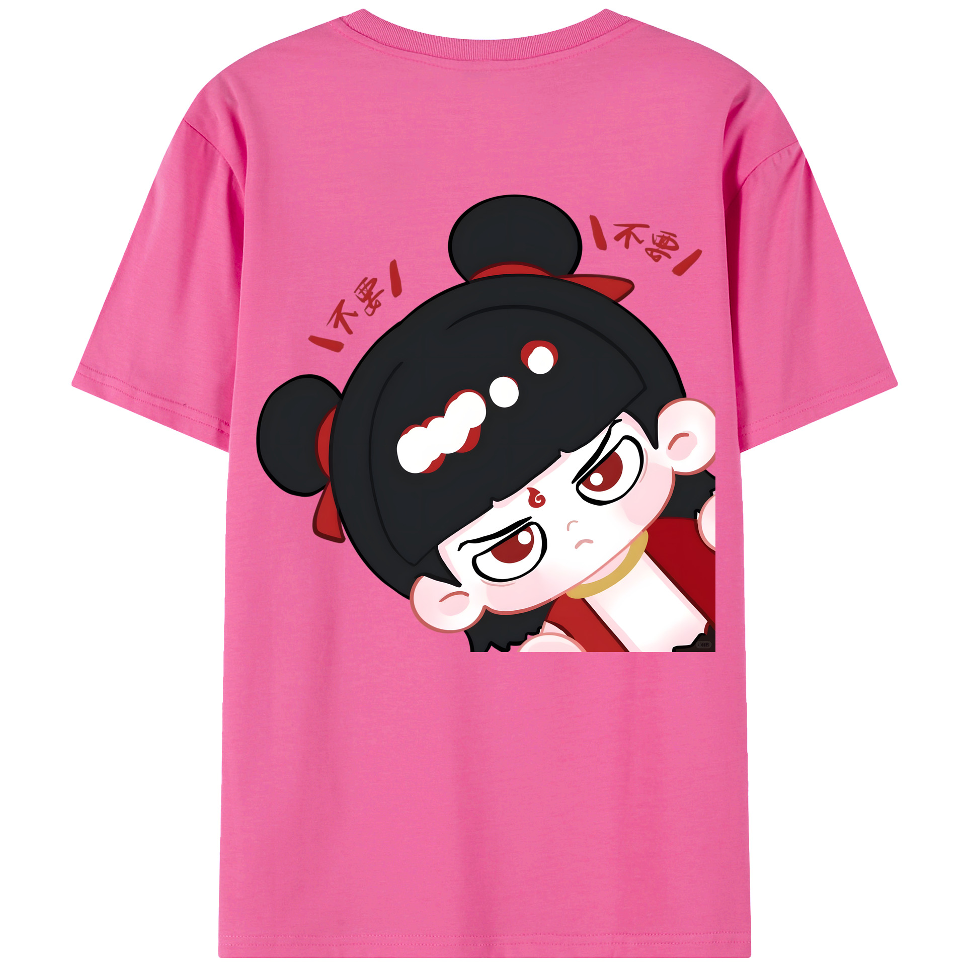 （画像用） Ne Zha 2 ナタ 魔童の大暴れ レディース半袖Tシャツ(バックプリント)
